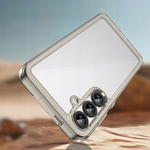Θήκη Outer Space Case για το Samsung Galaxy A36 με ελαστικό πλαίσιο - ημιδιαφανές, μαύρο