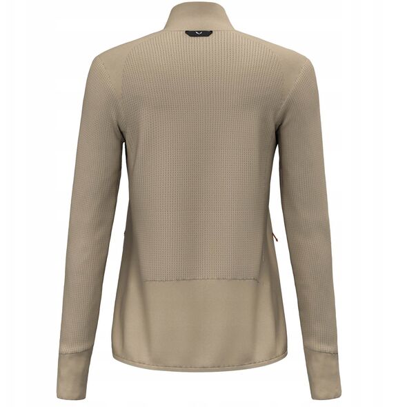 Γυναικεία μπλούζα χωρίς κουκούλα Salewa Puez Waffle Hyb PL Jacket - quicksand