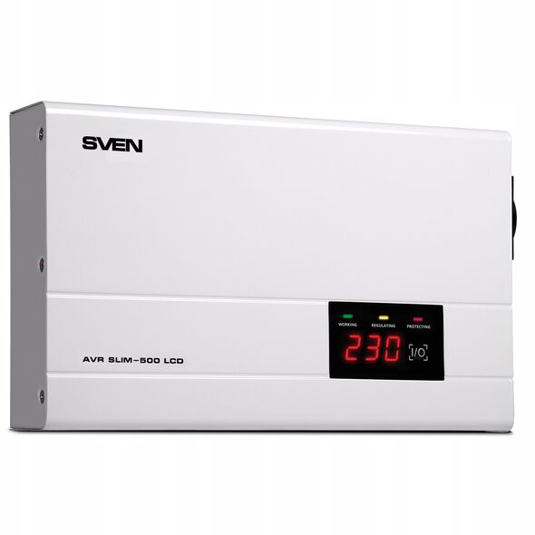 Αυτόματος ρυθμιστής τάσης SVEN AVR SLIM-500 LCD