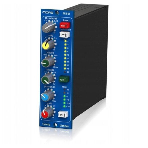 Midas COMPRESSOR LIMITER 522 V2 Μονάδα συμπιεστή/περιοριστή σε μορφή 500