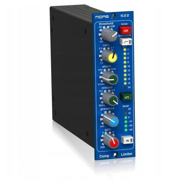 Midas COMPRESSOR LIMITER 522 V2 Μονάδα συμπιεστή/περιοριστή σε μορφή 500