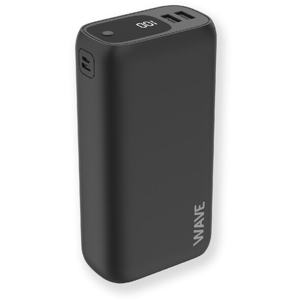 Wave Ultrapower φορητός φορτιστής, 30,000 mAh, μαύρο