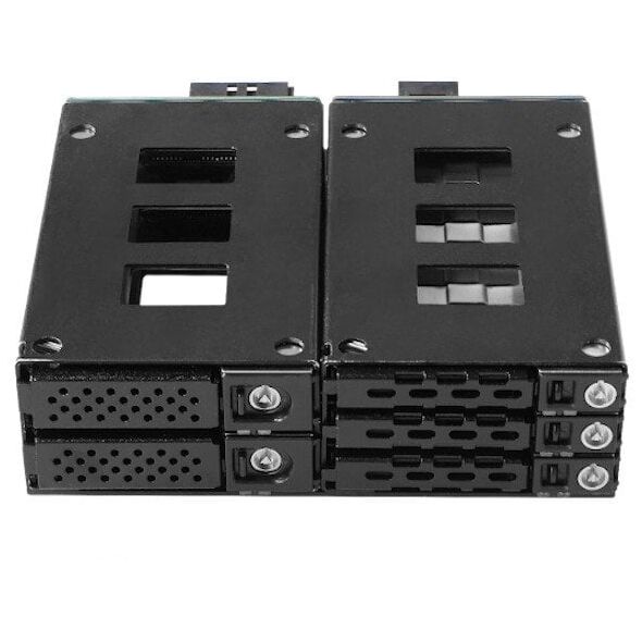Πίσω πλαίσιο JOUJYE JJ-N-2937NVMe16 για 2x2,5 ίντσες NVMe U.2 + 3x2,5 ίντσες HDD/SSD SATA3/SAS3 έως 12Gbps MiniSAS HD SFF8643 σύνδεση