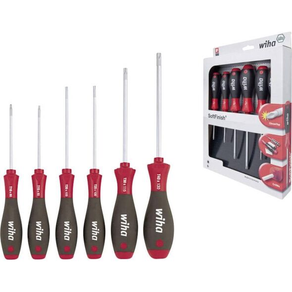 Wiha zestaw wkretaków softfinish torx® t10-t40, 6-cz.