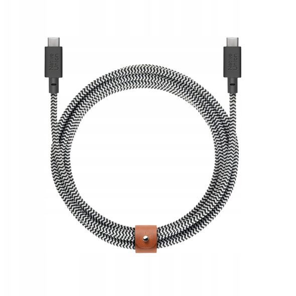 Native Union Belt Cable XL 100W - kabel USB-C - USB-C, 3 m (zebra)