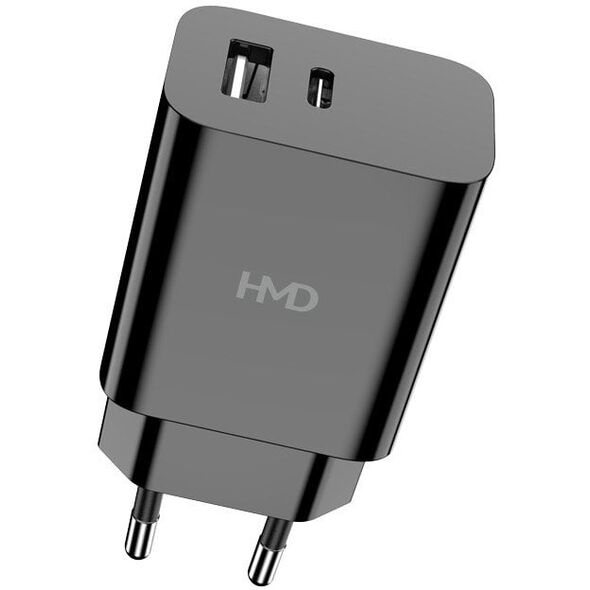 HMD Dual Port Wall Charger 30 W, black