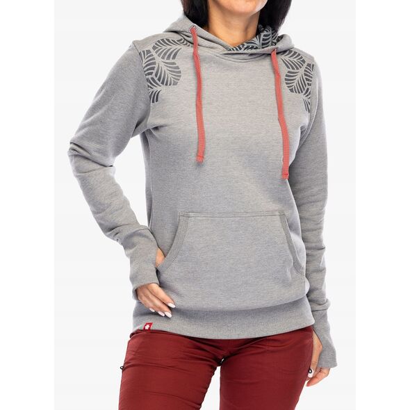 Γυναικεία μπλούζα με κουκούλα Ocun Hoodie - γκρι paloma/silverscone