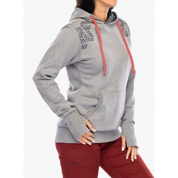 Γυναικεία μπλούζα με κουκούλα Ocun Hoodie - γκρι paloma/silverscone
