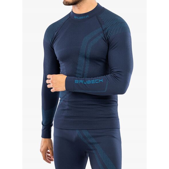 Ανδρική θερμική μπλούζα Brubeck Thermo Wool by Pustelnik - navy blue