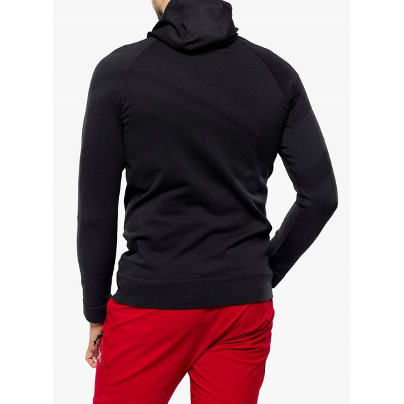 Ανδρική μπλούζα με κουκούλα Brubeck Thermo Wool by Pustelnik - μαύρο