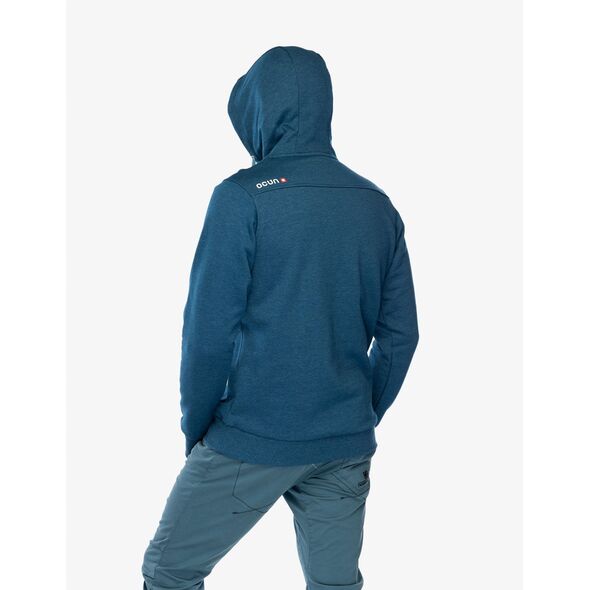 Φούτερ με κουκούλα Ocun Hoodie - μπλε οπάλιο/εξκάλιμπερ