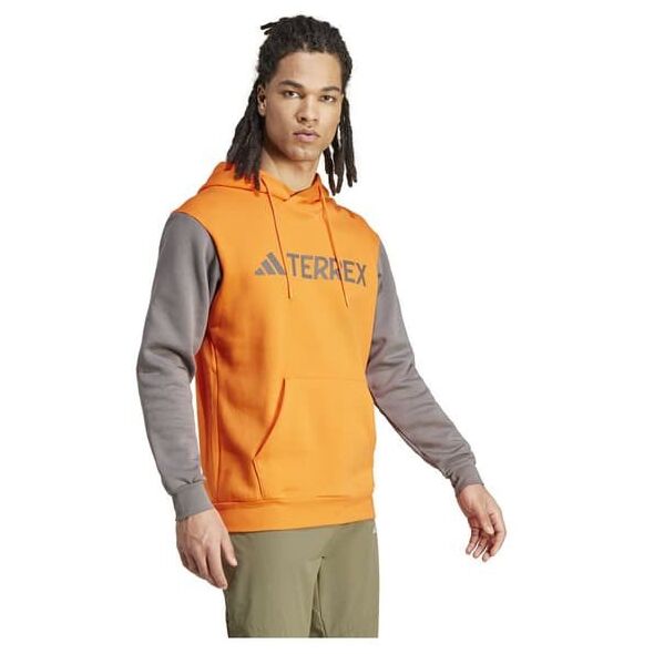 Φούτερ με κουκούλα adidas TERREX Multi Large Logo Hoody - ημι-πορτοκαλί/ανθρακί