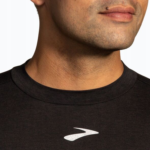 Μπλούζα τρεξίματος Brooks High Point Long Sleeve - μαύρο
