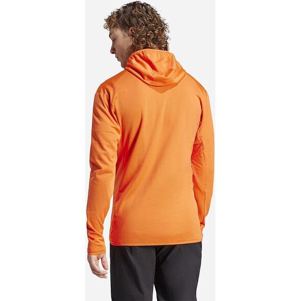Bluza trekkingowa adidas TERREX Xperior Light Fleece Hooded Jacket - semi impact orange