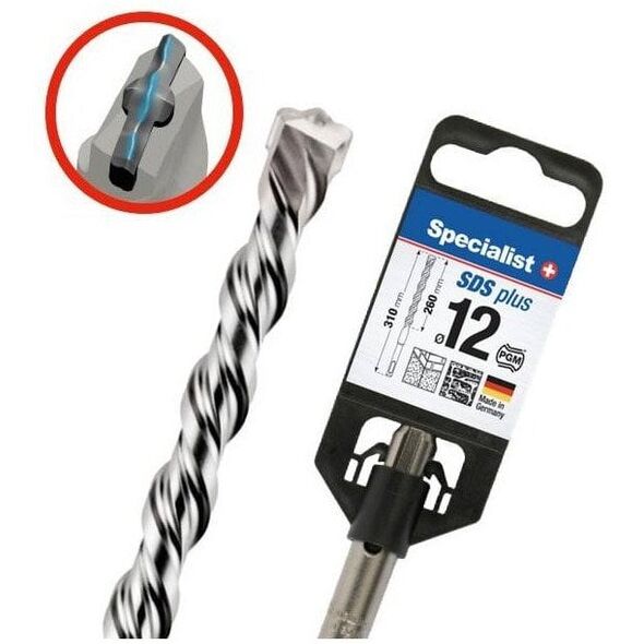Τρυπάνι σκυροδέματος SPECIALIST+ SDS+, 12.0x260/310 mm