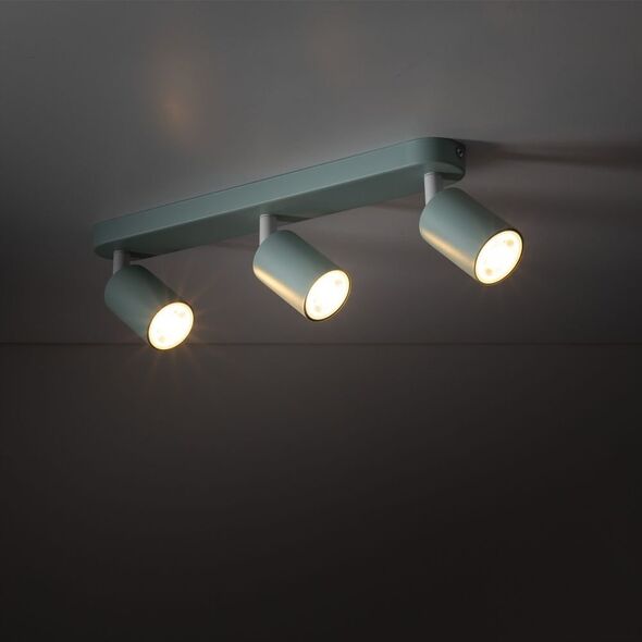 TK Lighting Livia 10236 φωτιστικό οροφής ράγα 3x10W GU10 μέντα