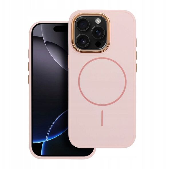 Θήκη FRAME MAG COVER συμβατή με MagSafe για IPHONE 13 MINI ροζ πούδρα