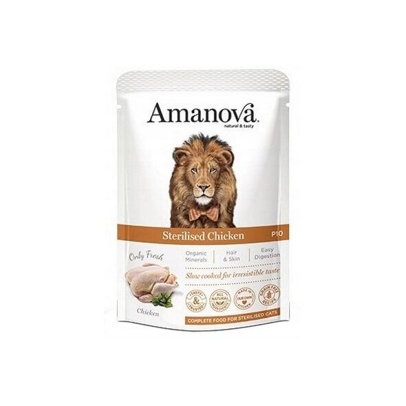 Amanova Κοτόπουλο Στειρωμένο σακουλάκι 85g