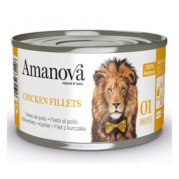 Amanova Φιλέτα Κοτόπουλου σε ζωμό κονσέρβα 70g