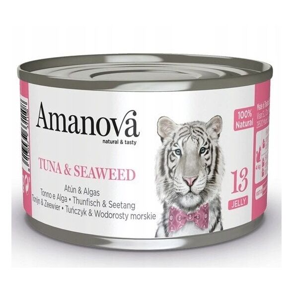 Amanova Κοτόπουλο Τόνος & Φύκια σε ζελέ κονσέρβα 70g