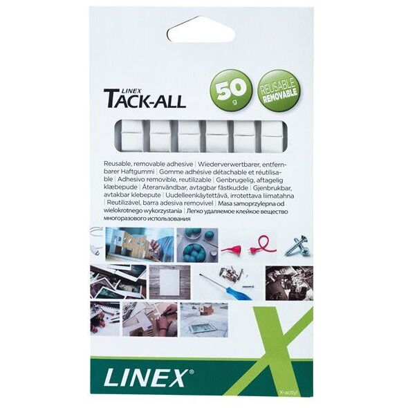 Linex 400098267, Λευκό, Τετράγωνο, 1.03 εκ, 0.4 χιλ, 72 γρ, 6 τεμ