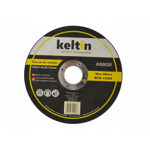 Δίσκος κοπής μετάλλου 125x1.0mm KELTIN (25/100/400)