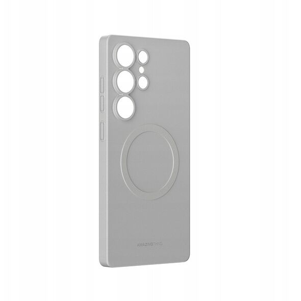 Θήκη σιλικόνης AMAZINGTHING Minimal Air Case με μαγνητικό δακτύλιο για Samsung Galaxy S25 Ultra - γκρι