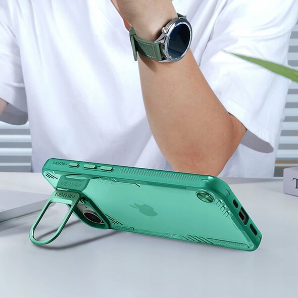 Θήκη Nillkin Iceblade Prop με βάση στήριξης για iPhone 16e - πράσινο