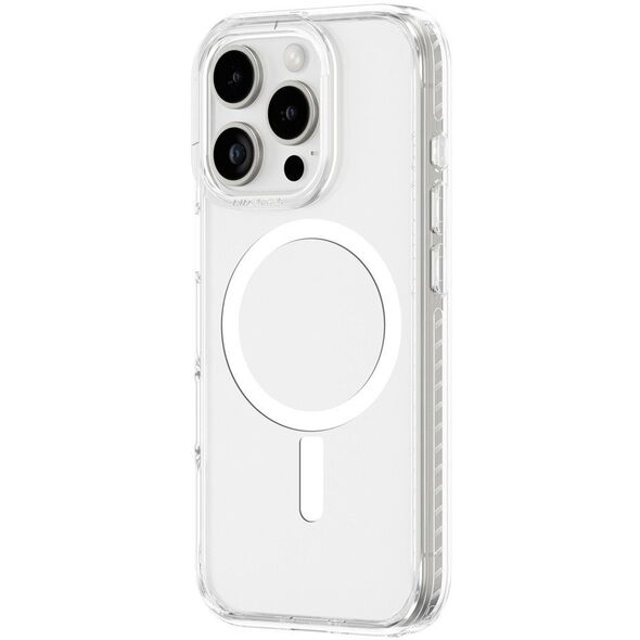 Θήκη σιλικόνης AMAZINGTHING Titan Pro Mag Case με μαγνητικό δακτύλιο για iPhone 16 Pro Max - διαφανές