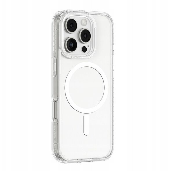 Θήκη σιλικόνης AMAZINGTHING Titan Pro Mag Case με μαγνητικό δακτύλιο για iPhone 16 Pro - διαφανές