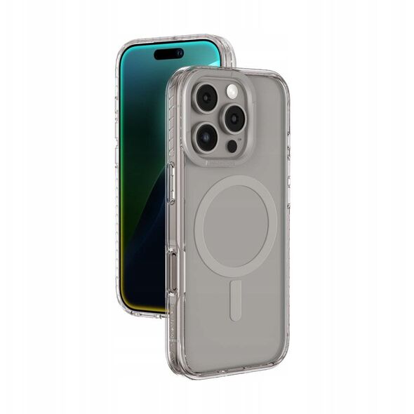 Θήκη σιλικόνης AMAZINGTHING Titan Pro Mag Case με μαγνητικό δακτύλιο για iPhone 16 Pro - γκρι