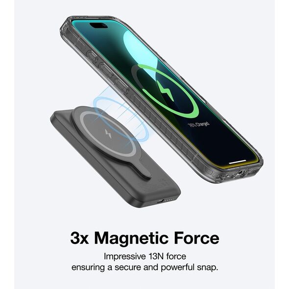 Θήκη σιλικόνης AMAZINGTHING Titan Pro Mag Case με μαγνητικό δακτύλιο για iPhone 16 - μαύρο