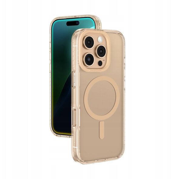 Θήκη σιλικόνης AMAZINGTHING Titan Pro Mag Case με μαγνητικό δακτύλιο για iPhone 16 Pro Max - ροζ χρυσό