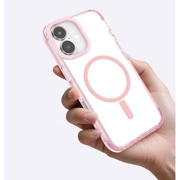 Θήκη σιλικόνης AMAZINGTHING Omni Mag Case για iPhone 16 - σκούρο ροζ
