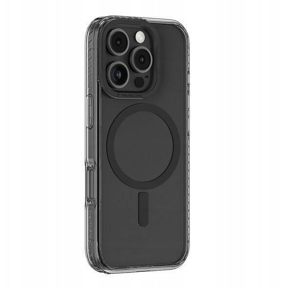 Θήκη σιλικόνης AMAZINGTHING Titan Pro Mag Case με μαγνητικό δακτύλιο για iPhone 16 Pro - μαύρο