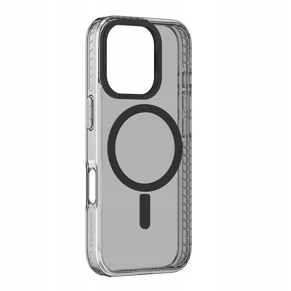 Θήκη σιλικόνης AMAZINGTHING Titan Pro Mag Case με μαγνητικό δακτύλιο για iPhone 16 Pro - μαύρο
