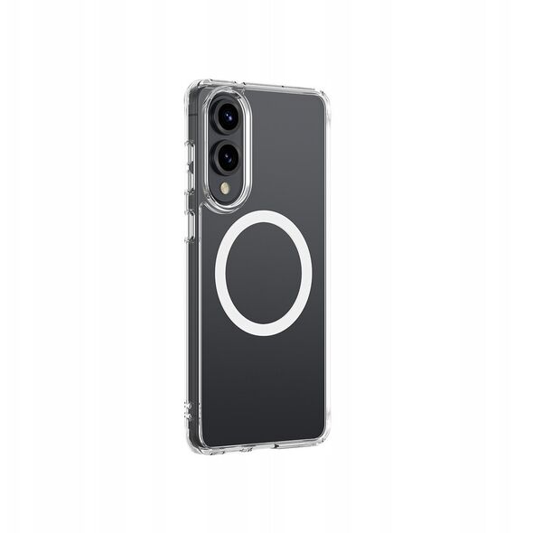 Θήκη σιλικόνης AMAZINGTHING Minimal Mag Case με μαγνητικό δακτύλιο για Samsung Galaxy S25 Edge - διαφανές