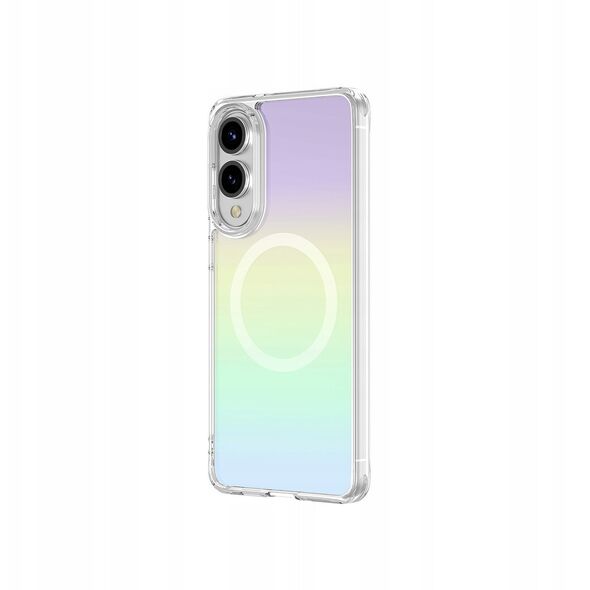 Θήκη σιλικόνης AMAZINGTHING Minimal Mag Case με μαγνητικό δακτύλιο για Samsung Galaxy S25 Edge - ιριδίζον