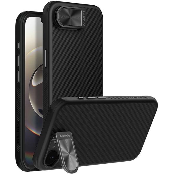 Θήκη Nillkin CarboProp Magnetic με προστασία κάμερας και βάση για iPhone 16e - μαύρο