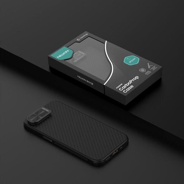 Θήκη Nillkin CarboProp Magnetic με προστασία κάμερας και βάση για iPhone 16e - μαύρο