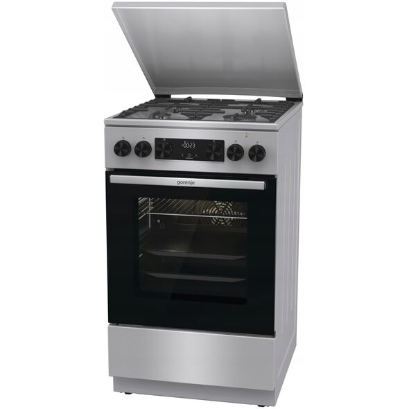Κουζίνα αερίου με ηλεκτρικό φούρνο Gorenje MEKS5141XM