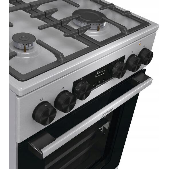 Κουζίνα αερίου με ηλεκτρικό φούρνο Gorenje MEKS5141XM