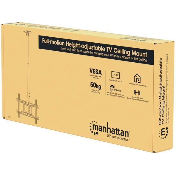MANHATTAN Βάση Οροφής για Τηλεόραση 37" έως 80" FullMotion 50kg