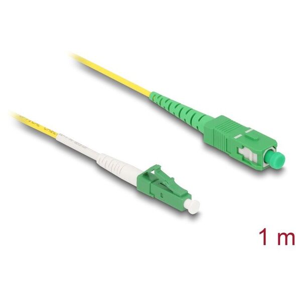 Καλώδιο οπτικών ινών DELOCK LC-APC σε SC-APC Simplex Singlemode OS2 1m