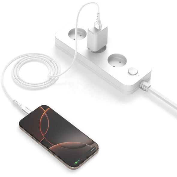 Καλώδιο 4smarts USB-A σε USB-C PrimeCord 18W 1,5m, λευκό