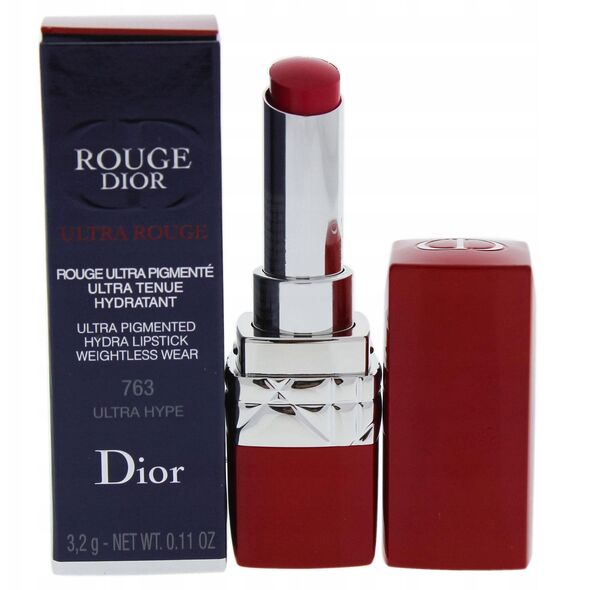 Christian Dior, Rouge Dior Ultra Rouge, Κρεμώδες Κραγιόν, 763, Ultra Hype, 3.2 g Για Γυναίκες