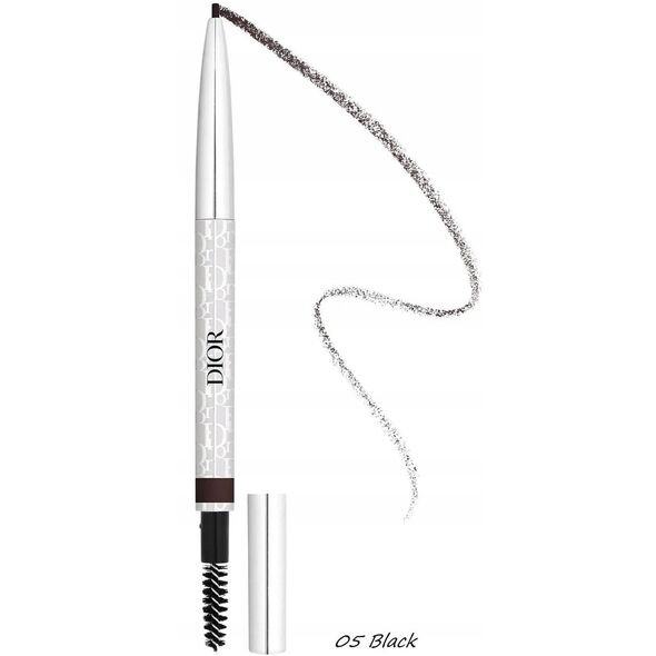 Christian Dior, Diorshow Brow Styler, Διπλής Όψης, Μολύβι Φρυδιών με Κρέμα, 05, Μαύρο, 0.09 g Για Γυναίκες