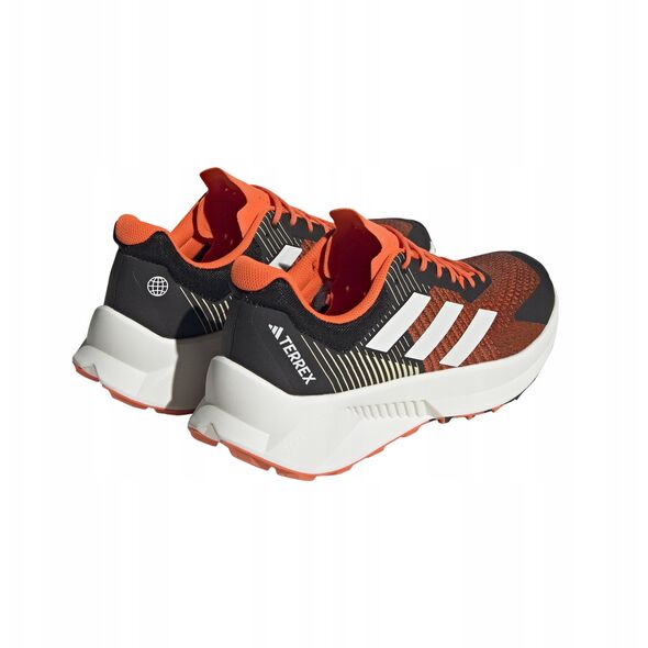 Ανδρικά παπούτσια για τρέξιμο Adidas TERREX Soulstride Flow - μαύρο/λευκό/πορτοκαλί