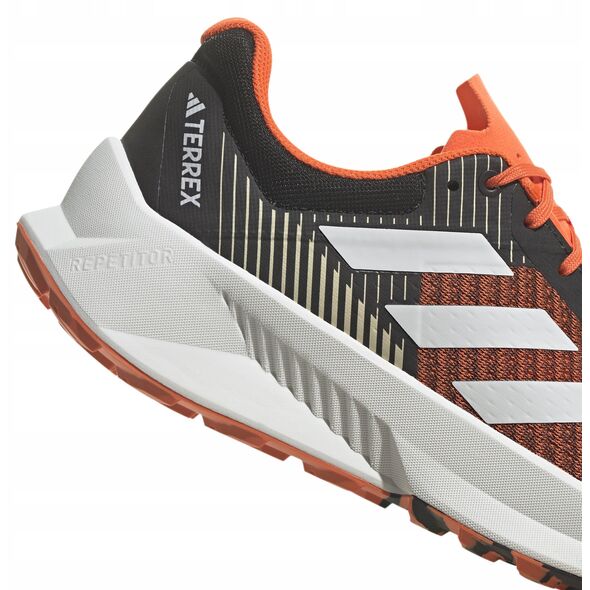 Ανδρικά παπούτσια για τρέξιμο Adidas TERREX Soulstride Flow - μαύρο/λευκό/πορτοκαλί