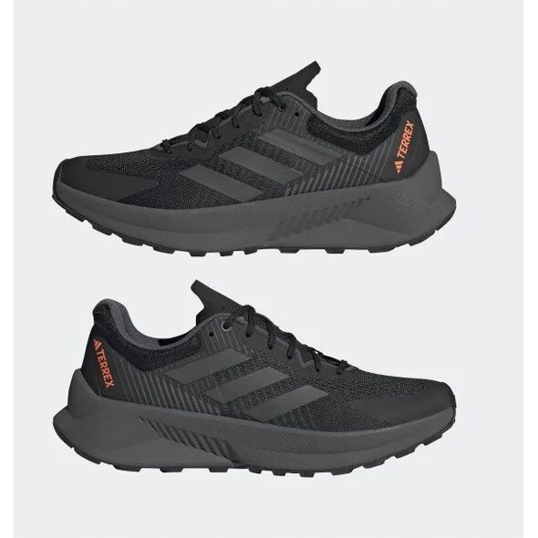 ανδρικά παπούτσια trail adidas TERREX Soulstride Flow - μαύρο/γκρι/πορτοκαλί